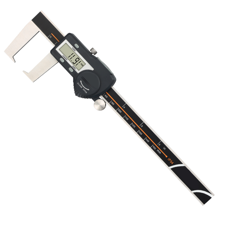  扁头外沟槽数显卡尺