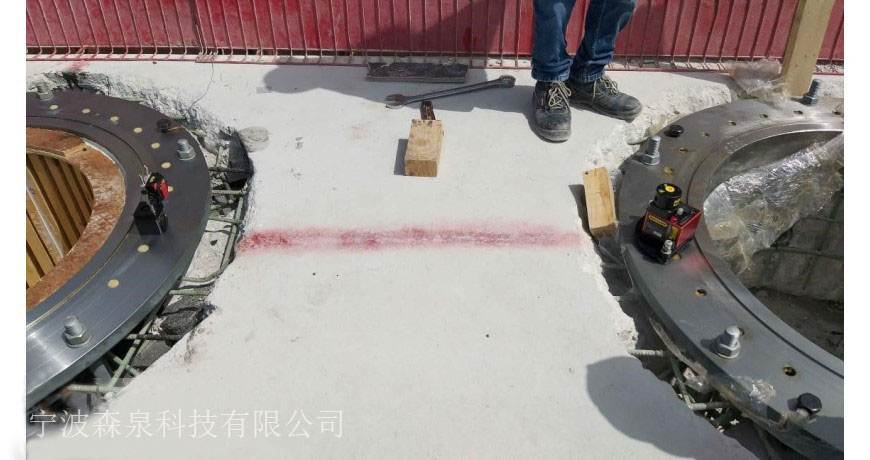 泵法兰安装中平整度和水平度测量